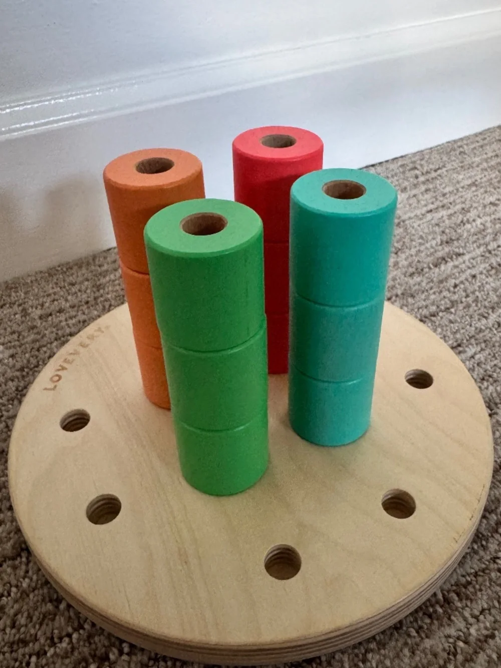 LOVEVERY | Wooden Posting & Stacking Toy